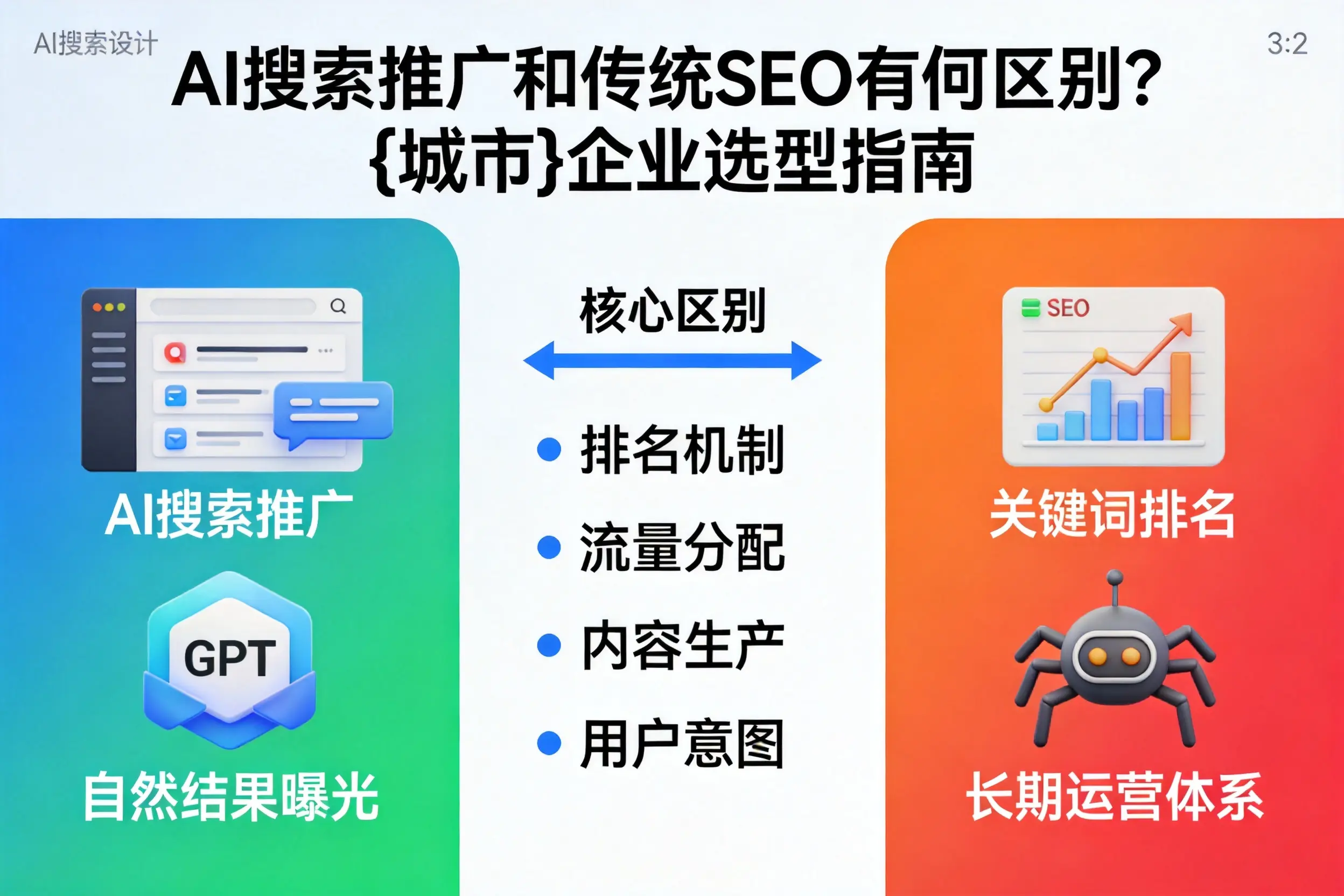 AI搜索推广和传统SEO有何区别？广州企业选型指南