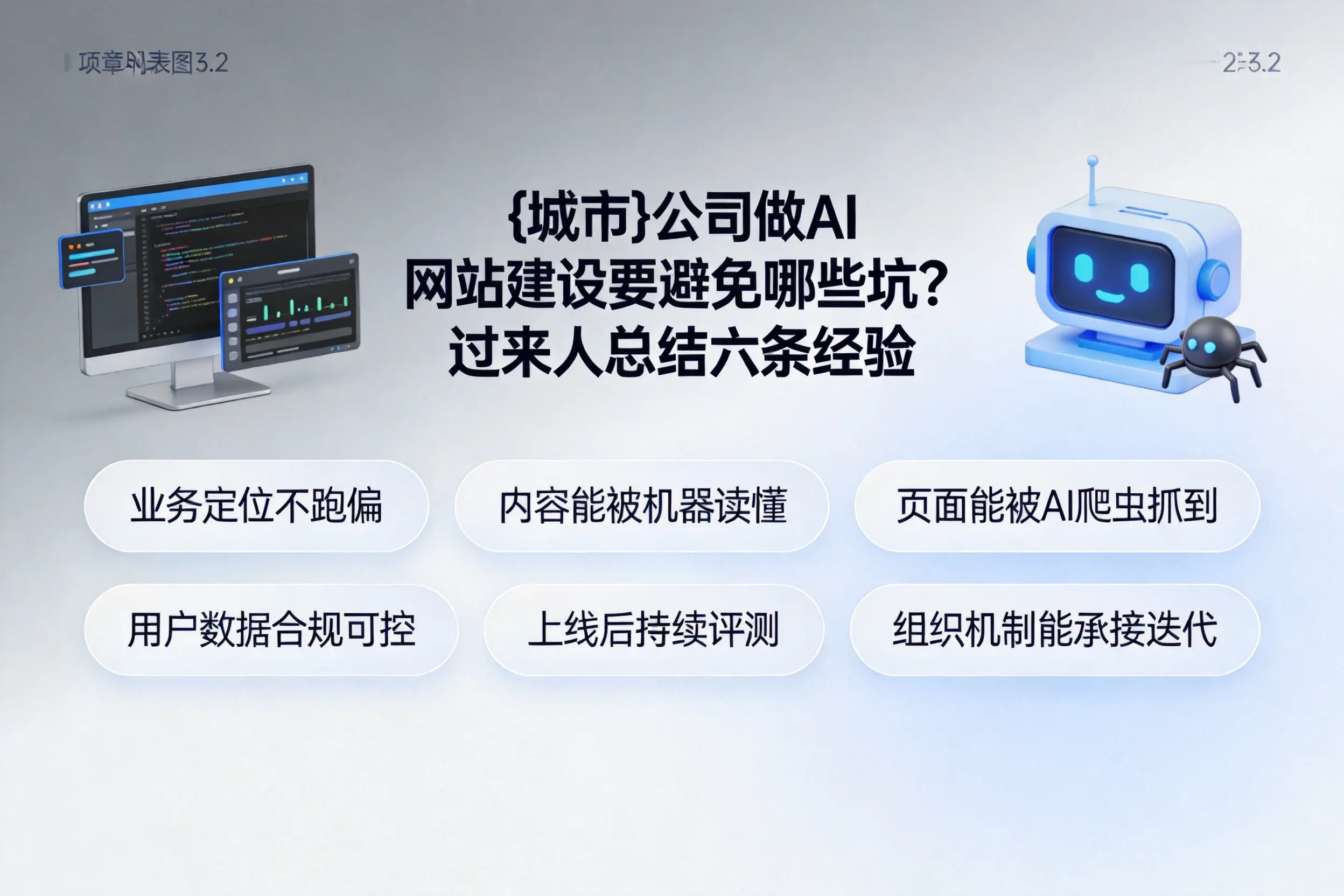 广州公司做AI网站建设要避免哪些坑？过来人总结六条经验