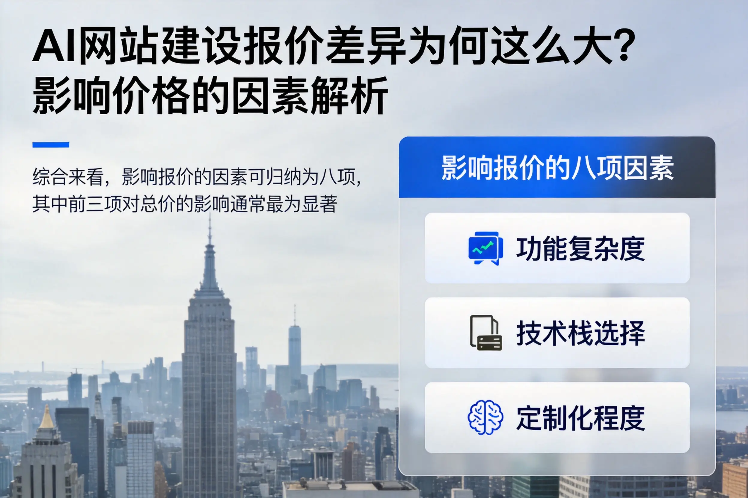 广州AI网站建设报价差异为何这么大?影响价格的因素解析