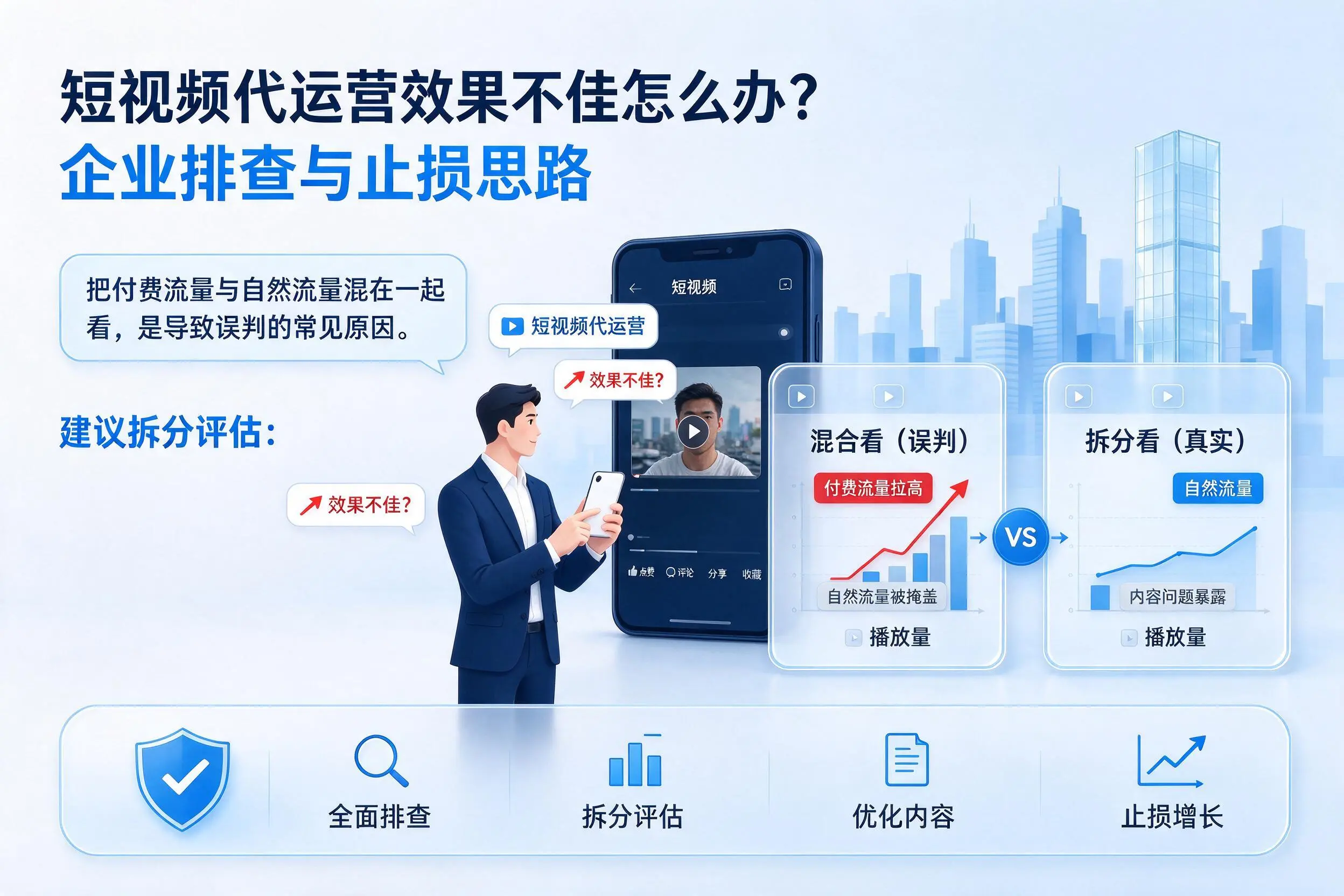 短视频代运营效果不佳怎么办?广州企业排查与止损思路