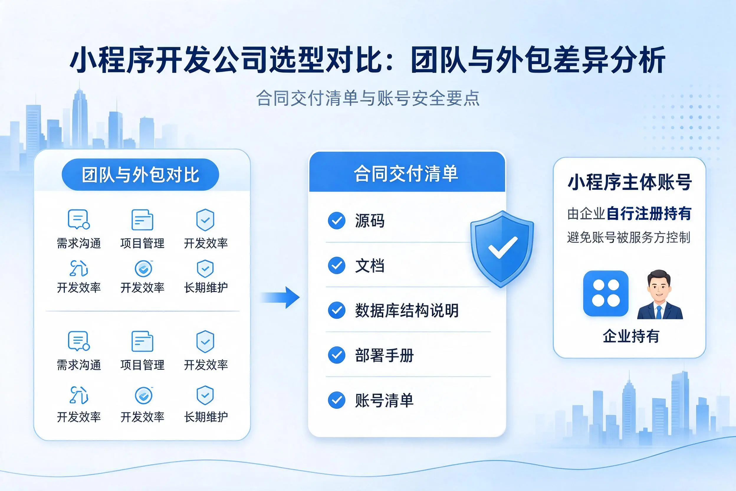 广州小程序开发公司选型对比：团队与外包差异分析