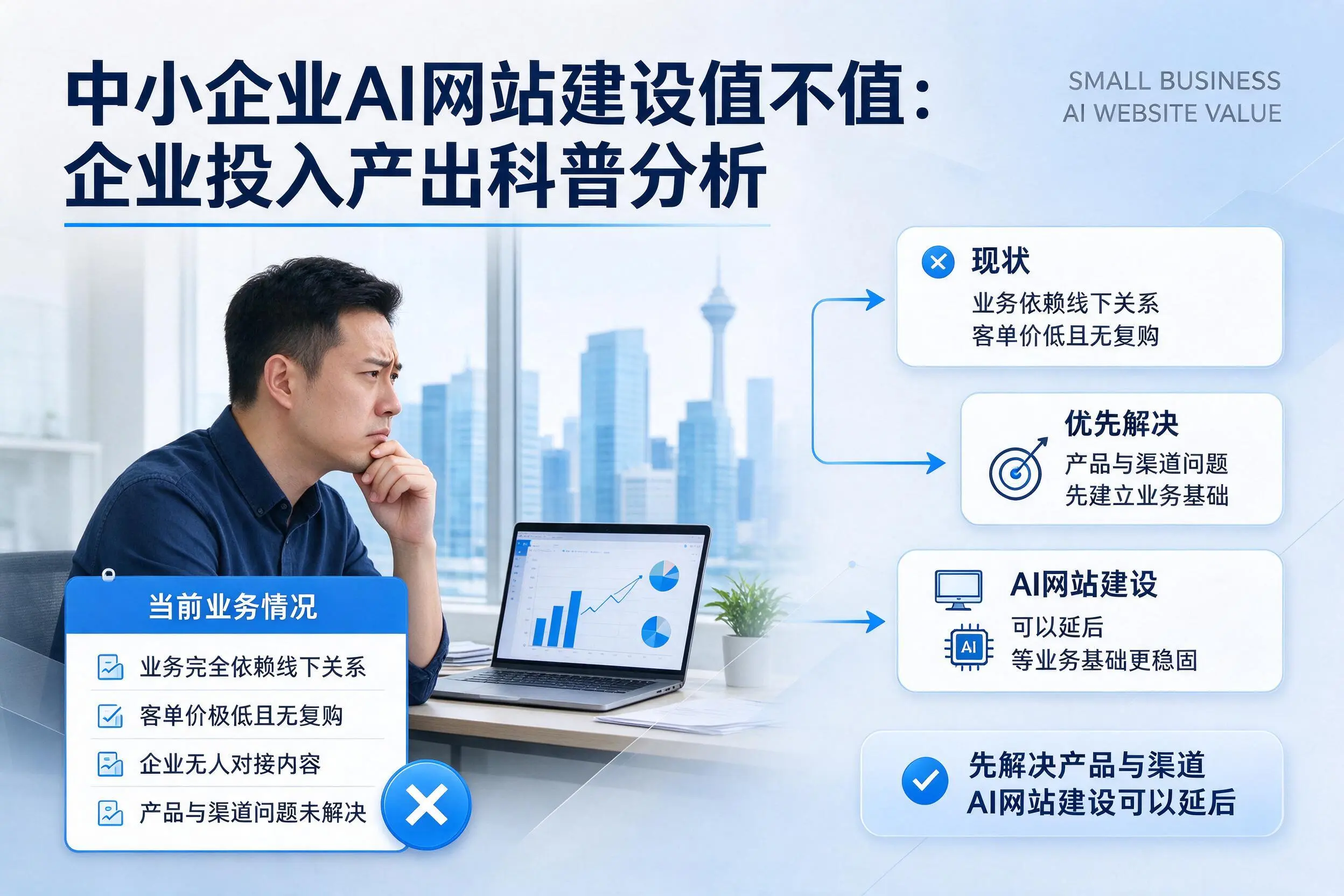 中小企业AI网站建设值不值：广州企业投入产出科普分析
