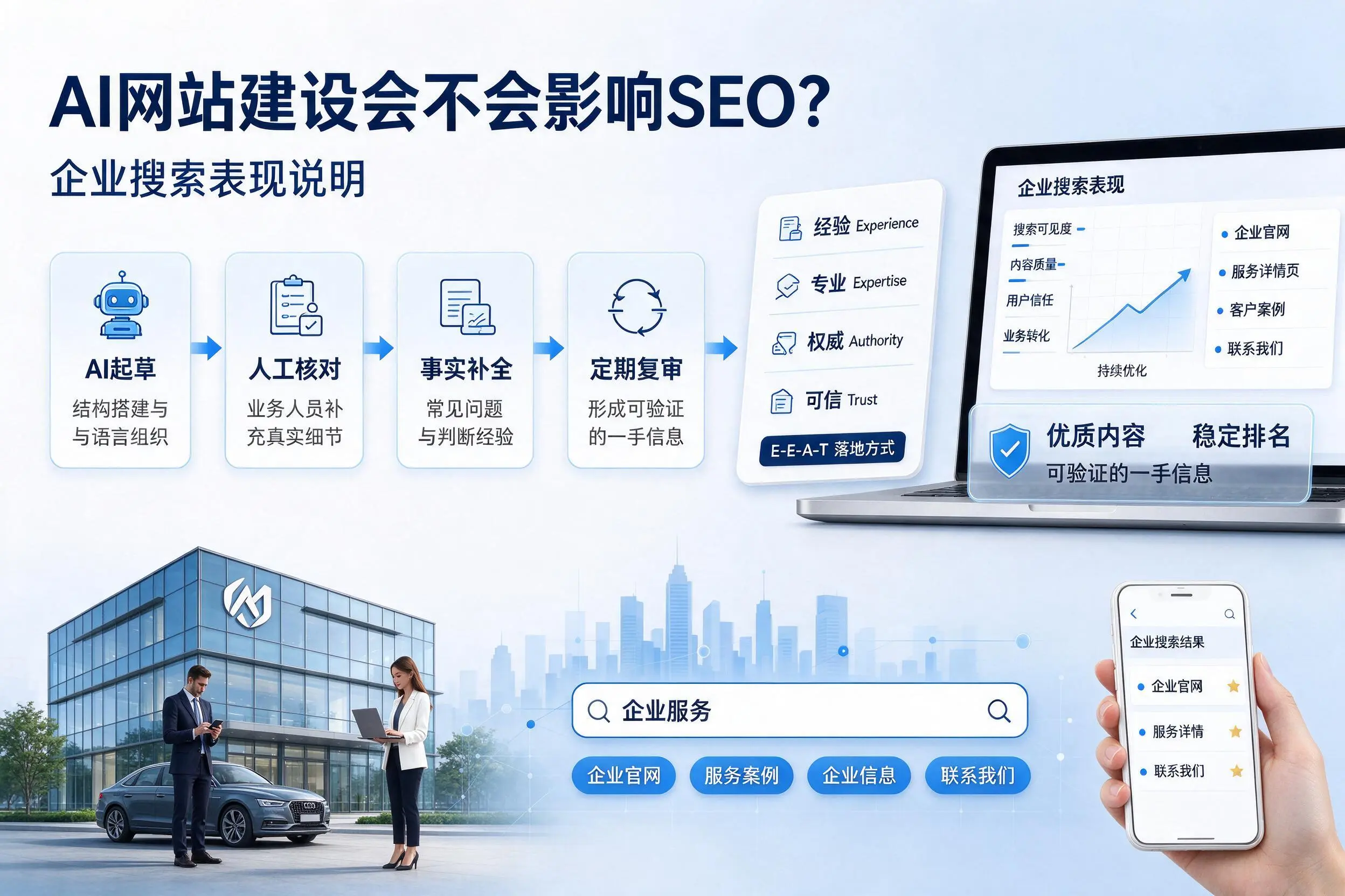 AI网站建设会不会影响SEO？广州企业搜索表现说明